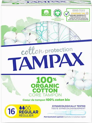 Obrázek produktu pro TAMPAX ORGANIC REGULAR Puffer 16 Stk