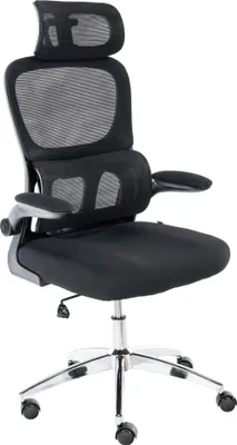 Obrázok produktu pre Ergonomická kancelárska stolička - Kancelárska stolička - Nastaviteľná bedrová opierka, priedušná sieťovina | Farba: čierna