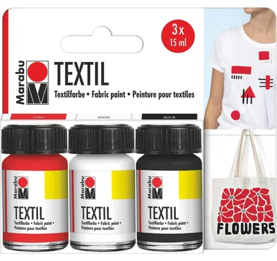 Produktbild von Marabu Textil Set 3 x 15 ml