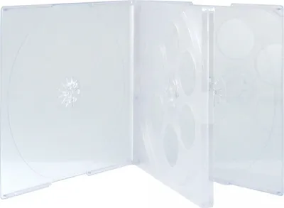 Produktbild von 5 Xlayer DVD CD Hüllen 4fach 4er Jewelcase transparent professional