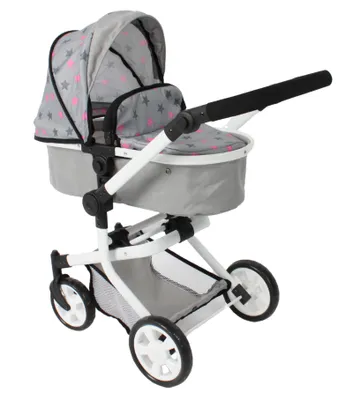 Produktbild von Bayer Chic 2000 Kombi-Puppenwagen Mika 595-37 in Sternchen grau