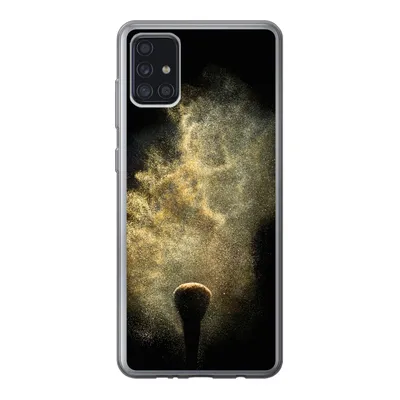 Produktbild von MuchoWow® Handyhülle Schutzhülle Hülle für Samsung Galaxy A52 5G Goldpulver auf schwarzem Hintergrund Silikon Softcase Handy Hülle - Umschlag