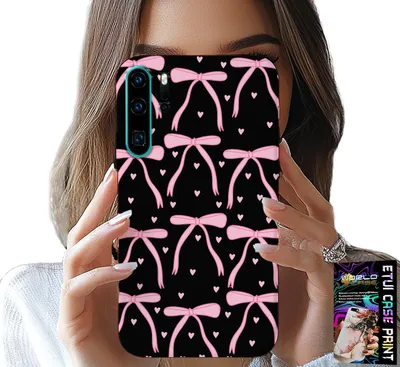 Immagine prodotto di Custodia Per Huawei P30 Pro - Fiocchi Neri E Rosa