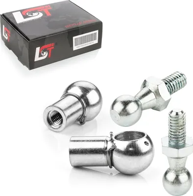 Produktbild von 2x Kugelpfanne mit Kugelzapfen M6 10mm für KIA HYUNDAI DAEWOO DAIHATSU