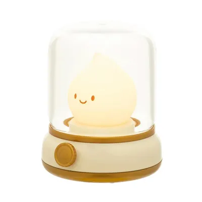 Produktbild von Nachtlicht Silikon LED Nachttischlampe,Kinder Baby Nachtlampe,Niedliche Kerosinlampe Nachtlicht,USB aufladbar, 15 Min. Timer,für Jungen,Mädchen