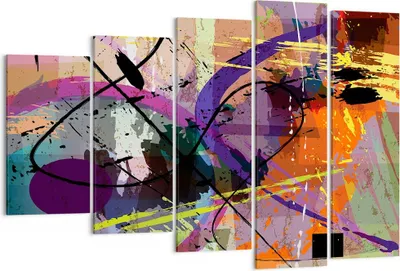 Produktbild von Bild auf Leinwand - Leinwandbild - Abstraktion modern - 150x100cm - Wand Bild - Wanddeko - Leinwanddruck - Bilder - Kunstdruck - Wanddekoration - Leinwand bilder - Wandkunst - EG150x100-3895