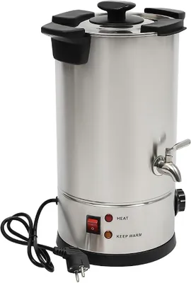 Productafbeelding van 10 liter wassmeltsysteem voor kaarsen maken, 1800W elektrische wassmelttank, roestvrijstalen wassmelter, DIY kaarsen maken, wassmeltsysteem, 30-110°C