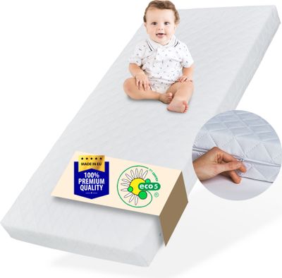 Matratze waschbarer Bezug Kinder 10 cm hoch, eco5  Wendematratze Kinder Kindermatratze 70x140 cm Kinderbett Bodenbett