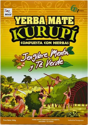 Zdjęcie produktu dla Kurupi Jengibre Menta y Té Verde 0,5 kg
