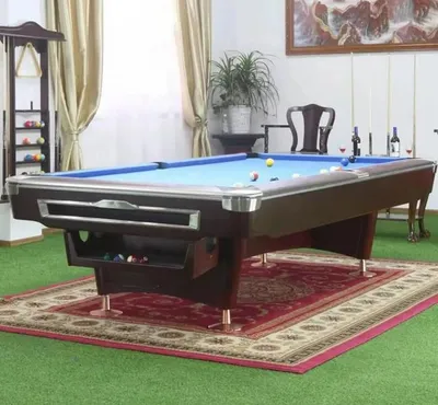 Image de Table de billard de 8 pieds, table de billard design, table de billard de jeu, table de billard de compétition