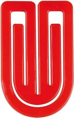 Produktbild von Büroklammern King Klip 27mm VE=100 Stück rot