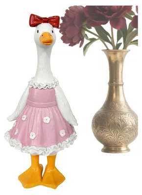 Produktbild von Gartenfigur aus Kunstharz, dekorative Enten für Garten und Terrasse