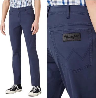 Immagine prodotto di Wrangler Texas Slim pantaloni da uomo in materiale navy W12SWA114 112126532