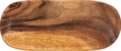 Produktbild von Holztablett Akazie 35x15cm Rechteckig Schale Obstschale Tablett Oval Holz Unikat
