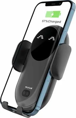 Produktbild von Rixus Induktiv Wireless Auto-Sensor KFZ-Halterung Windschutzscheibe / Lüftung, schwarz