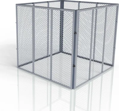 Produktbild von Juskys Metall Komposter 450 L, stabil, wetterfest & kompaktes Stecksystem – Silber