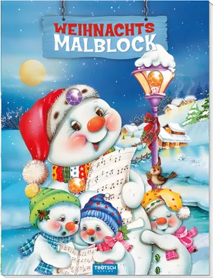 Produktbild von Weihnachtsmalblock Glitzersteine