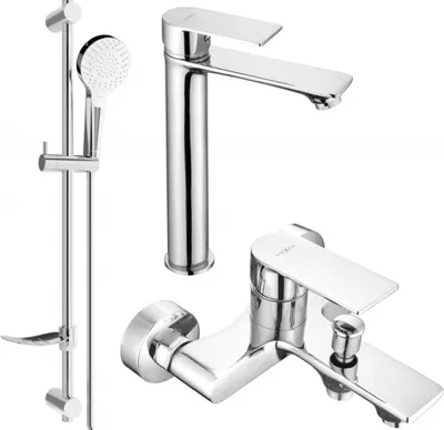 Produktbild von Mexen Royo DF05 Badewannenset, Chrom - 72213DF05-00