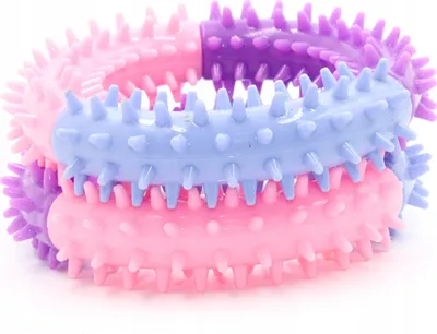 Produktbild von Hundespielzeug aus Gummi, Interaktives Kauspielzeug für Welpen, Welpe kaut Spielzeug, ein Spielzeug in Form eines RINGS