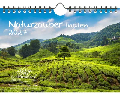 Produktbild von Naturzauber Indien DIN A5 Kalender für 2027 Reise Landschaft Natur Land Urlaub Strand - Seelenzauber