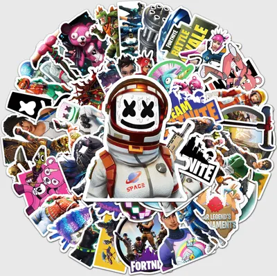 Produktbild von INF DIY Sticker Pack - 50 einzigartige Designs Fortnite