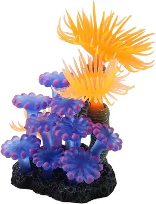 Produktbild von Aquariendekoration künstliche Koralle, Silikon Ornament, für Aquarium
