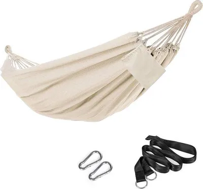 Produktbild von Famanu Hängematte für 2 Personen, 210 x 150 cm, maximale Belastbarkeit 300 kg