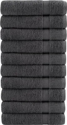 Produktbild von Premium Handtücher SOLUND 10 Stk. Anthrazit 50x100 cm 600 g/m²