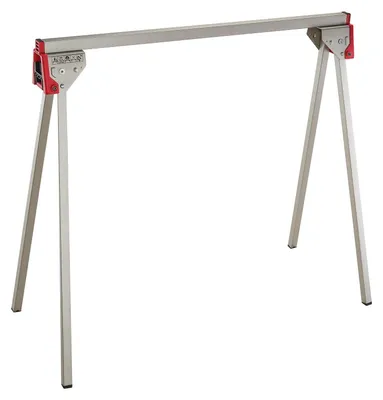 Metallener Sägebock, klappbar, 0,5 kg, schwarz/rot