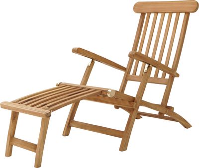 AXI Costa Liegestuhl aus Teak Holz | Deckchair Gartenliege aus Teakholz mit verstellbarer Rückenlehne - 4 Positionen | Sonnenliege für Draußen /