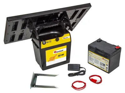 Produktbild von horizont Solar Weidezaungerät 12V inkl. 30W Solarmodul, ranger® AS180 Weidezaungerät Akku 12V 2,5 Joule 11.100 Volt Weidezaungerät solar für gehobene Ansprüche und trockene Standortbedingungen