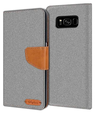 Obrázok produktu pre Kryt mobilného telefónu Samsung Galaxy S8 puzdro Wallet Flip Case Ochranný kryt Fabric Cover