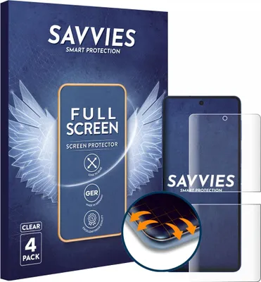 Produktbild von 4x Savvies Fullscreen Schutzfolie für Samsung Galaxy Z Flip 7 Displayschutz Folie Fullcover Klar Transparent