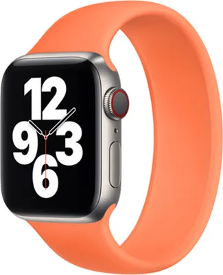 Produktbild von Apple Solo Loop für Watch Series 1-9 / SE - 38/40/41 mm - Größe 4 - Kumquat