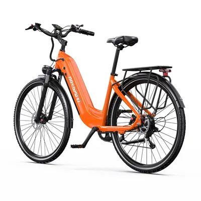 Produktbild von OT05 Pro E-Bike für Erwachsene, 27,5 Zoll, 36V 22,5Ah Akku, 250W Motor, Hydraulische Bremsen, Farb-LCD, integrierter Akku, City-Elektrofahrrad Orange