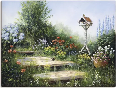 Produktbild von ARTland Leinwandbild Lieder der Vögel Größe: 120x90 cm