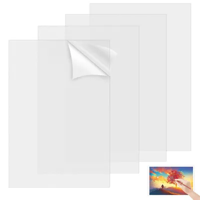 4 Acrylplatten transparent 20x30 cm 2 mm