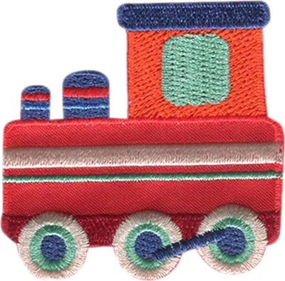 Produktbild von Lokomotive Zug Fahrzeug - Aufnäher, Bügelbild, Aufbügler, Applikationen, Patches, Flicken, Zum Aufbügeln, Größe: 5,4 x 5,5 cm