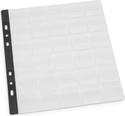 Image de Pagna® 30322-19 Pochettes à monnaie - 30 compartiments Ø35mm, transparent, sachet de 5pcs
