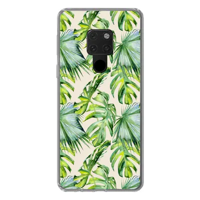 Produktbild von MuchoWow® Handyhülle Schutzhülle Hülle für Huawei P40 Lite Blätter - Muster - Monstera Silikon Softcase Handy Hülle - Handy