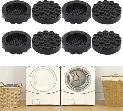 Produktbild von Antirutsch-Matten, 4er-Set – Vibrationsdämpfer – Universal einsetzbar für Kühlschränke, Trockner und Möbel – 4er-Pack
