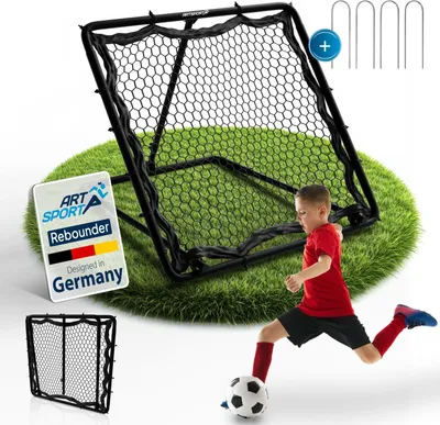Produktbild von ArtSport Fußball Rebounder Power Pass - verstellbar, stabiler Rahmen, platzsparend verstauen