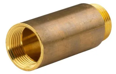 Produktbild von Messing Gewinde-Fitting Hahnverlängerung IG/AG 1' (DN 25) Länge 80 mm - schwere Ausführung