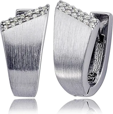 Produktbild von Balia Damen Silber 925 0,9cm weiß, silber Ohrschmuck D2BAO0042SW