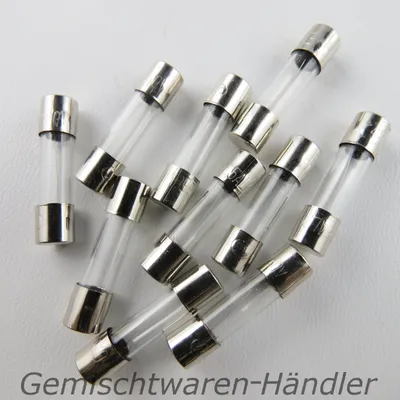 Zdjęcie produktu dla 10 sztuk bezpieczników szklanych Flink 20 mm 0,5 A