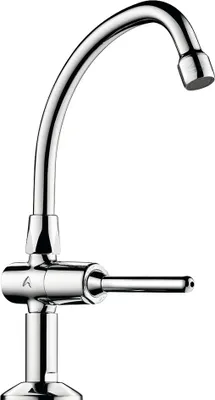 Produktbild von Delabie Selbstschl.Vent. TEMPOSTOP G1/2B Schwanenhals,m.Hebel L150mm