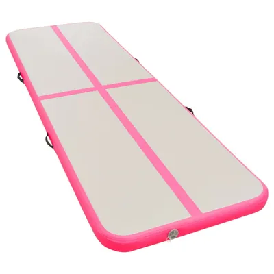 Immagine prodotto di Tappetino Ginnastica Gonfiabile con Pompa 600x100x10cm PVC Rosa