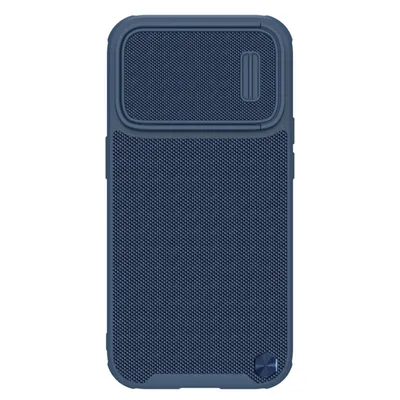 Produktbild von Nillkin Textured S Case iPhone 14 Pro Panzerhülle mit Kameraschutz Blau