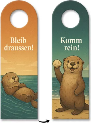 Produktbild von Seeotter Komm rein Bleib draußen Türhänger Maritim