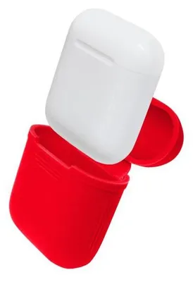 Image de Étui pour AirPods en silicone - Rouge